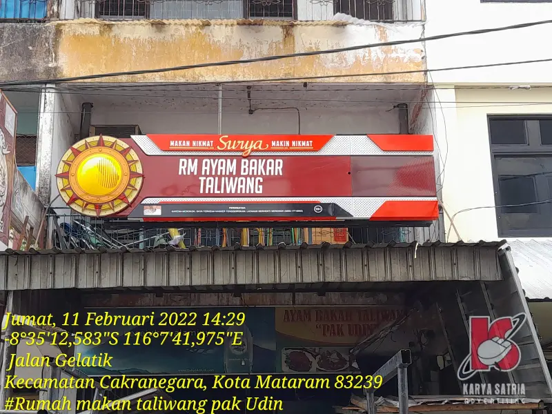 Taliwang Khas Pak Udin in Mataram, Lombok