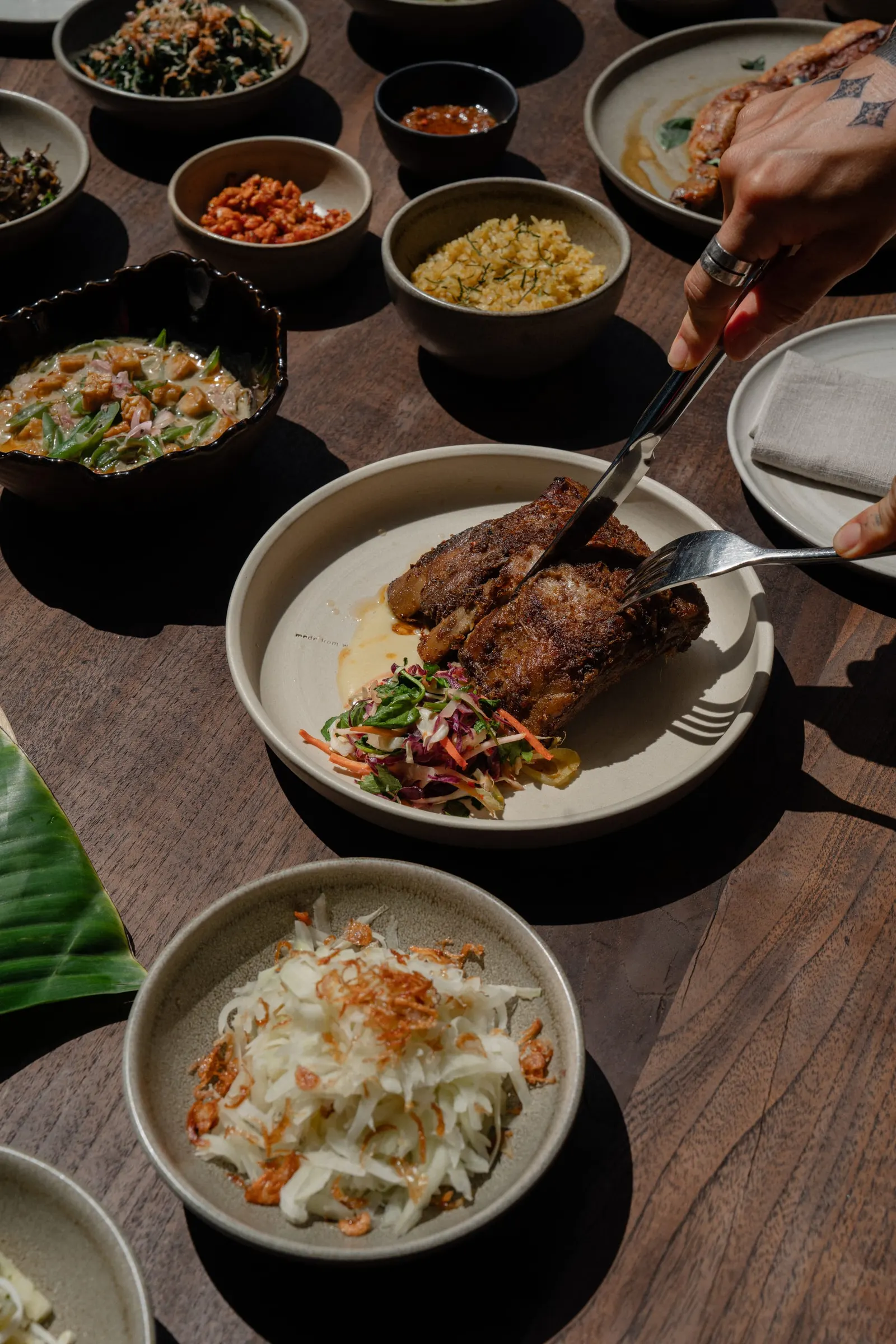 Grilled chicken with Minang-inspired sauce at Ulu Garden