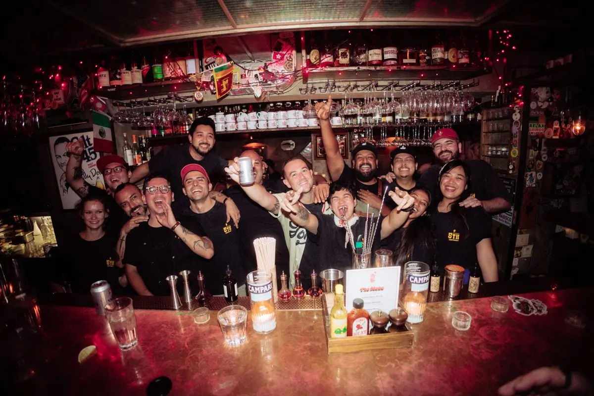 The team behind the bar at Honky Tonks Tavern
