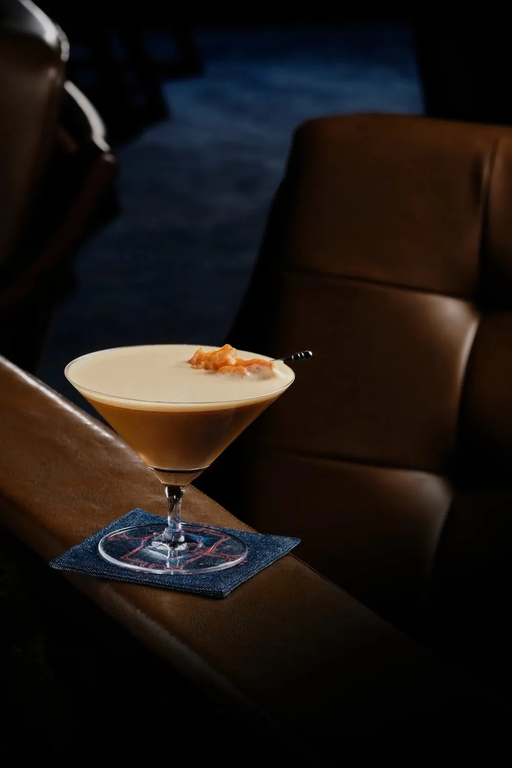 So What, a coffee cocktail in a coupe on an AOKU coaster.